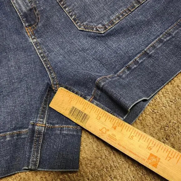 Dictionary Shorts Blue Denim Pockets Women’s Size 10 - Picture 4 of 8